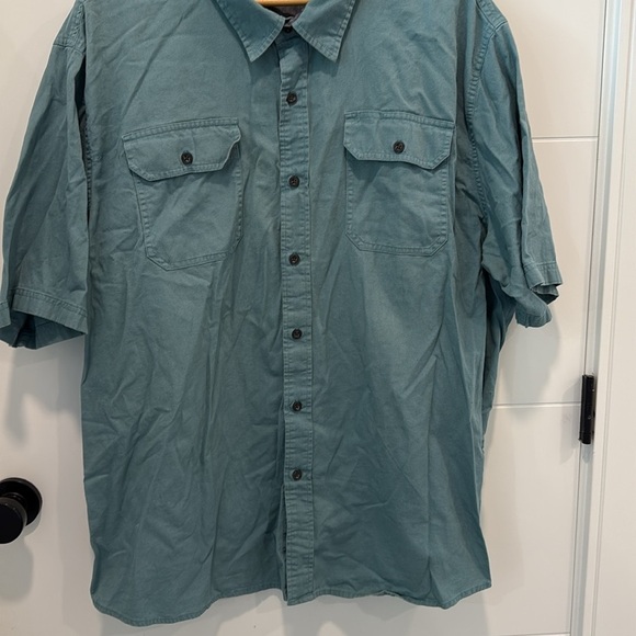 🏴 Wrangler Green Casual Button Down Shirt size XXL - Picture 4 of 9
